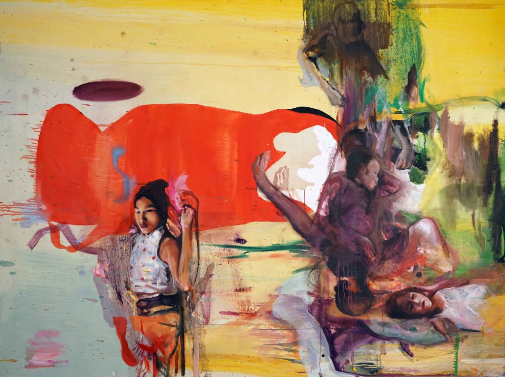 Le Songe, 150 x 200 cm, huile sur toile, 2014.